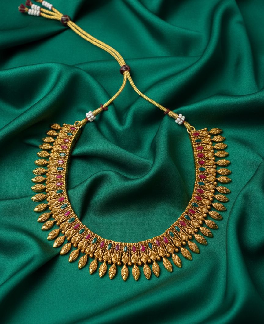 Simple pooethal necklace